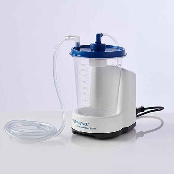 The PureWick&trade; Urine Collection System with a power cord and no battery